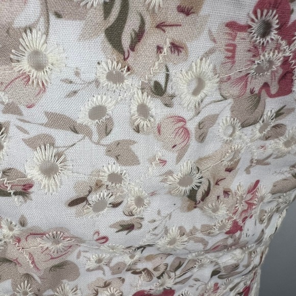 Chelsea 28 Coquette Eyelet Midi Dress XL Fairy Sundress Nature Romantic Cottage - Picture 10 of 14